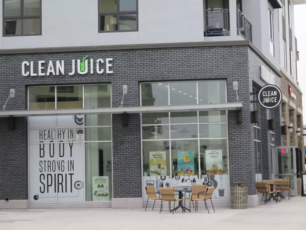 Clean Juice has a cute style. 