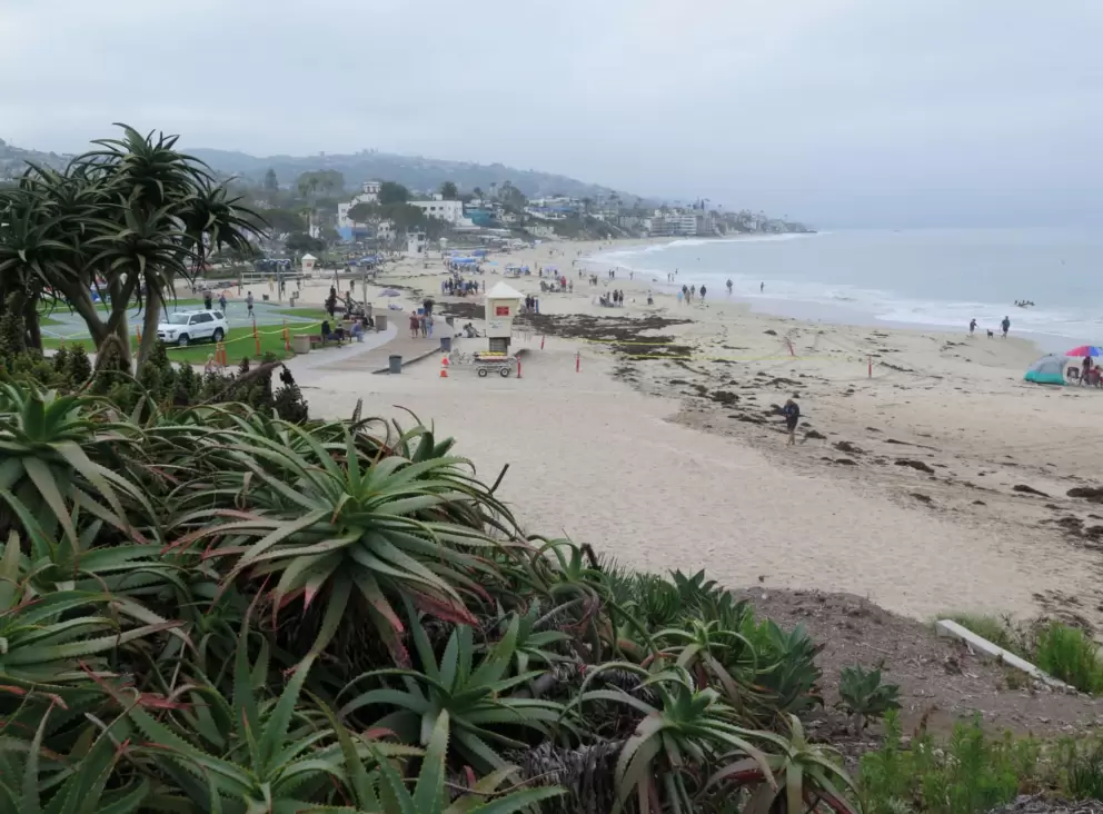 View over Main Beach. 