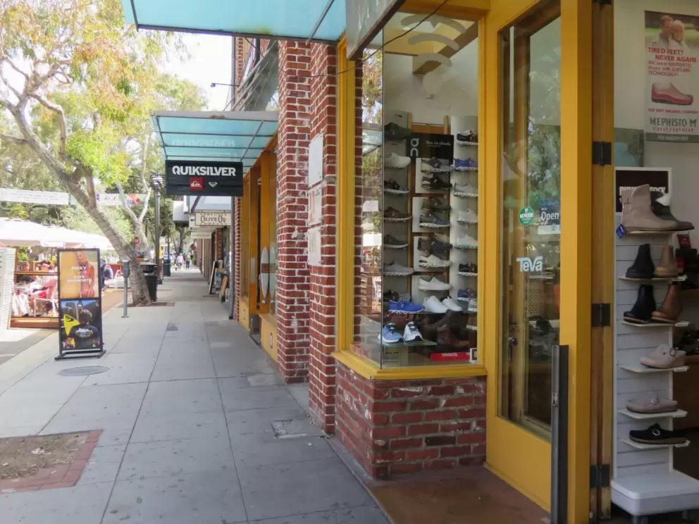 Brick storefront on Forest Ave. 