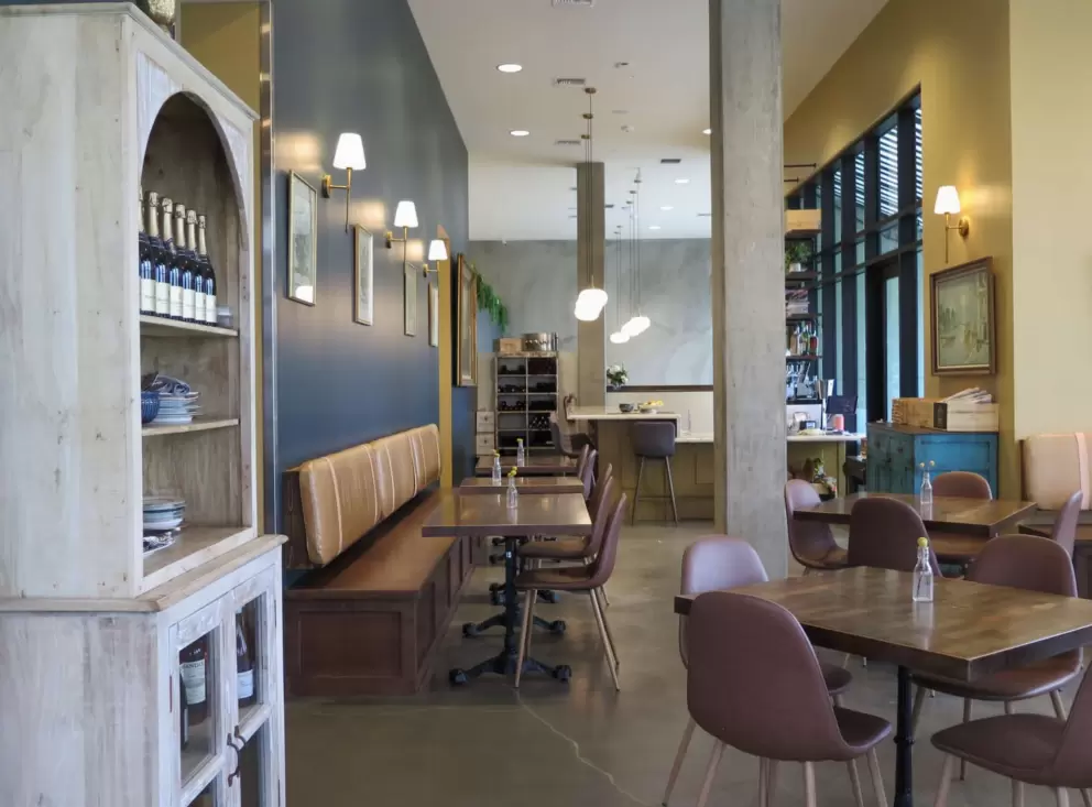 Inside Maison Cafe. 