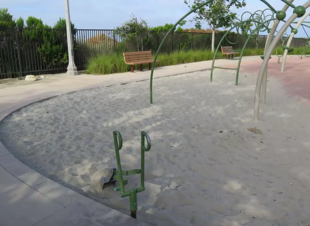Digger at the playground. 