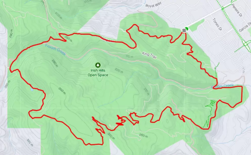 You can run an 11.5 km loop in Irish Hills. 