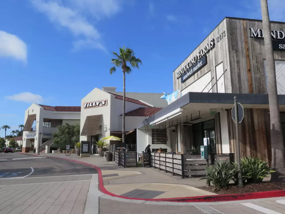 Surf shop and eatery. 