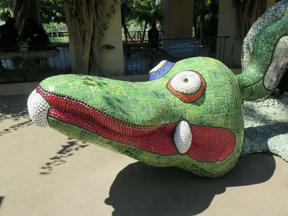 Nikigator, a mosaic tile climbey that kids adore. 