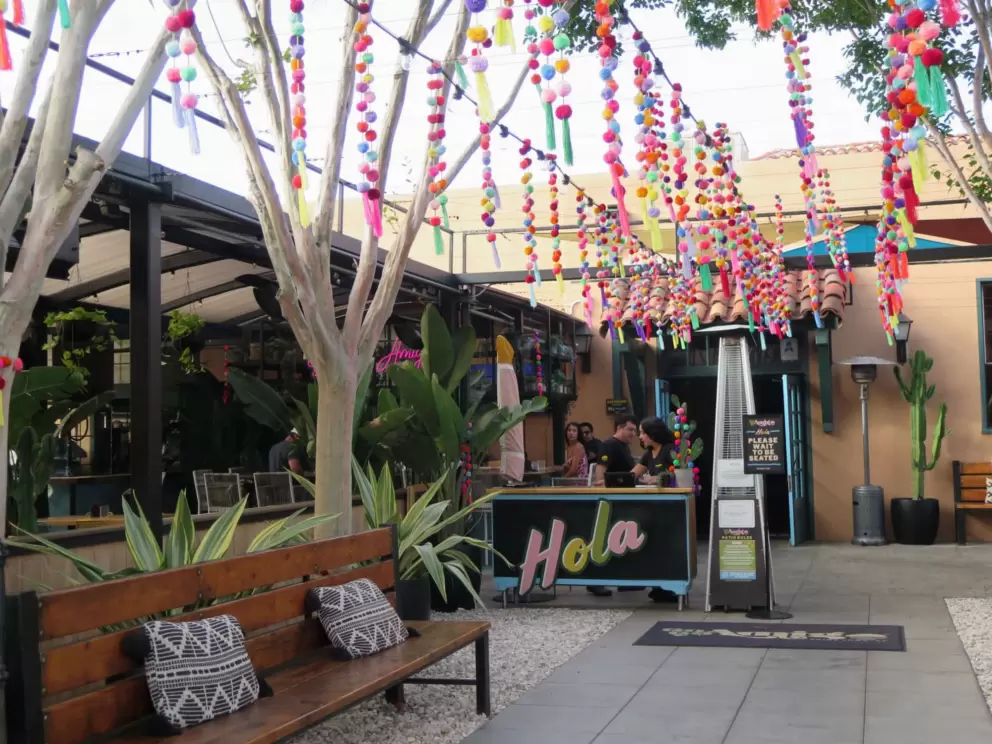 Go Go Amigo has festive decorations. 