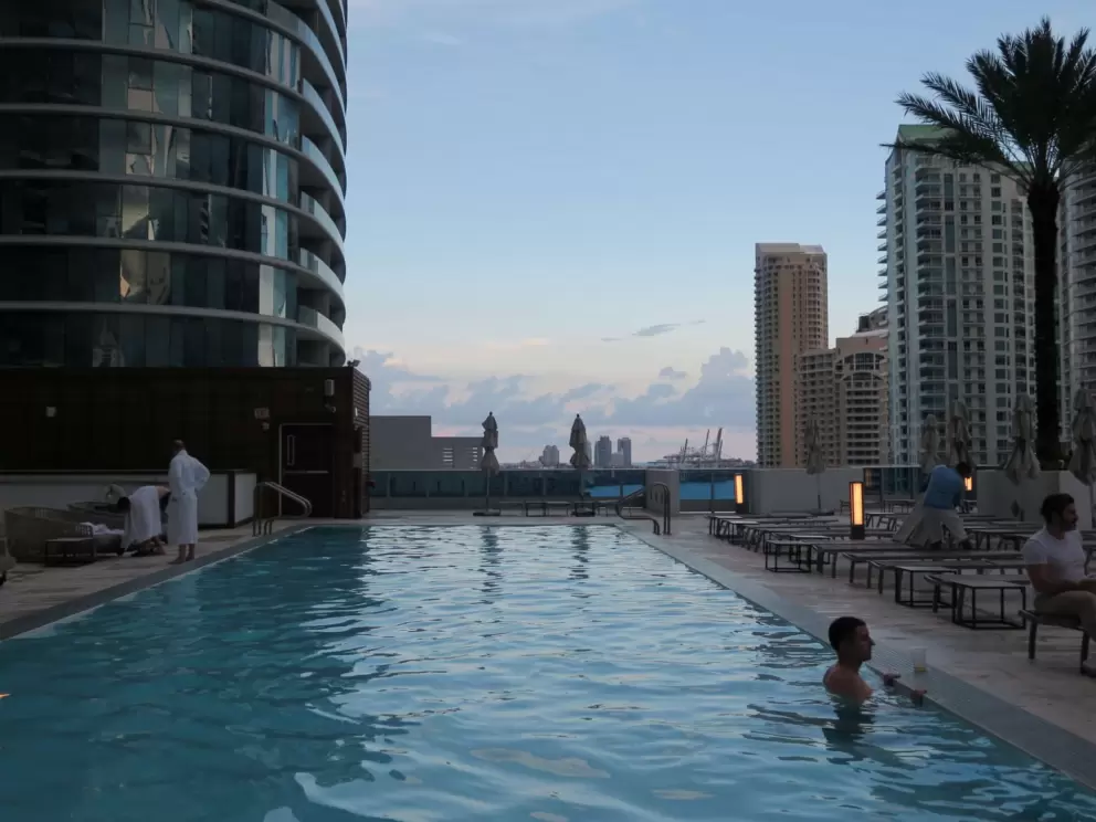 Pool at Kimpton Epic Hotel, near the rooftop bar. 