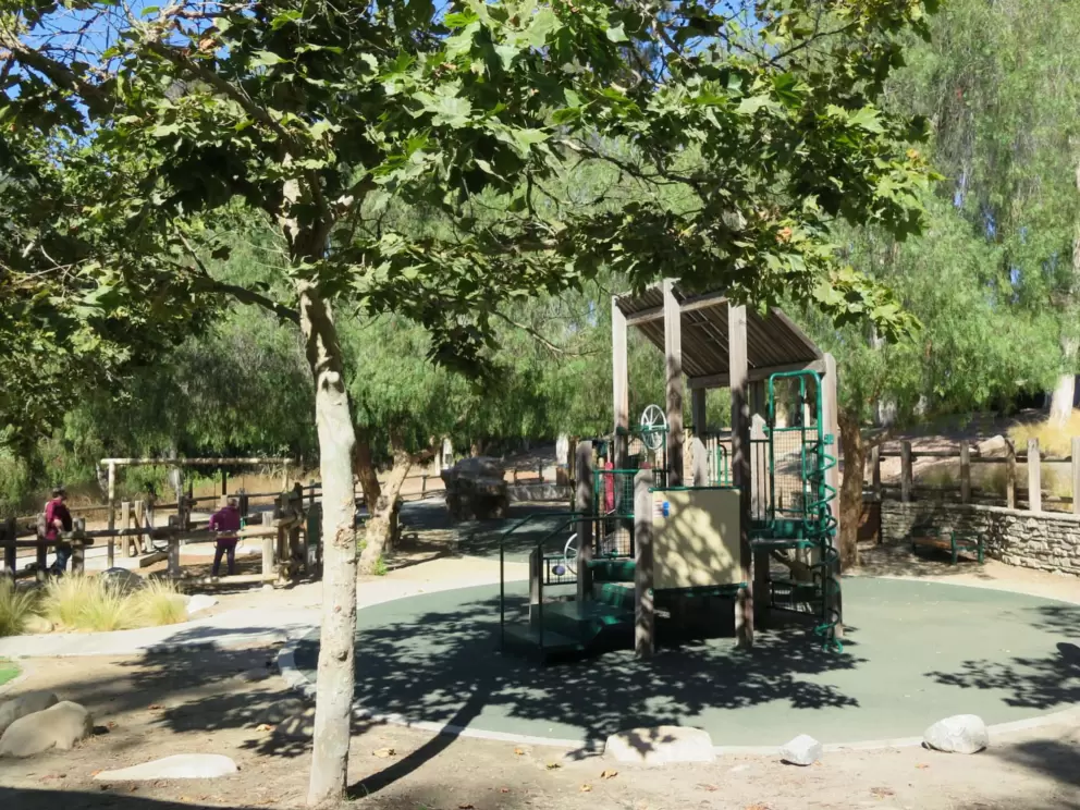 The playground is cute. 
