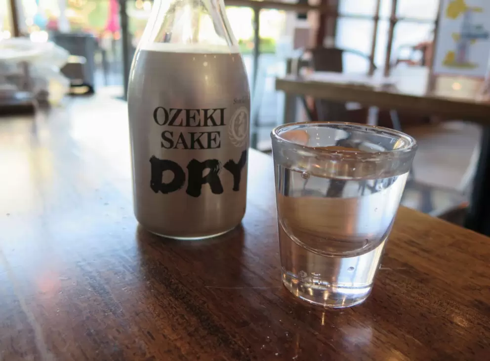 Sake at i20 Ramen. 
