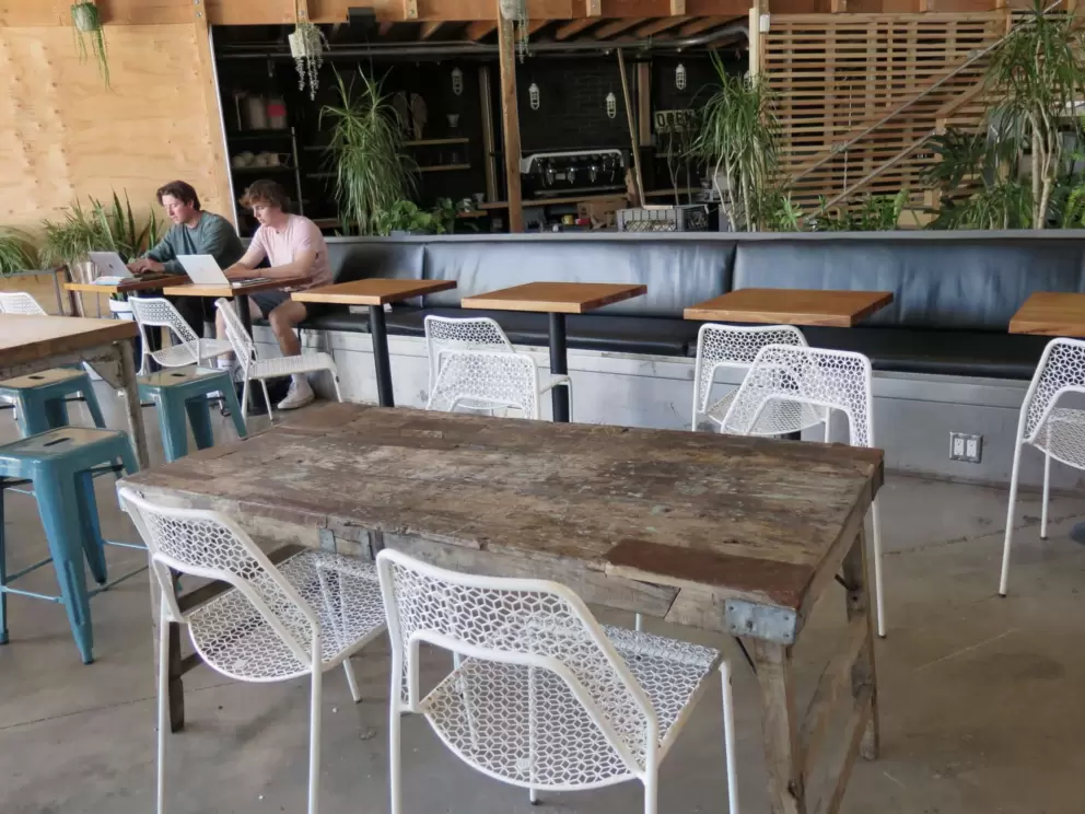 Inside KBRG Coffee Lab at Duncan Alley. 