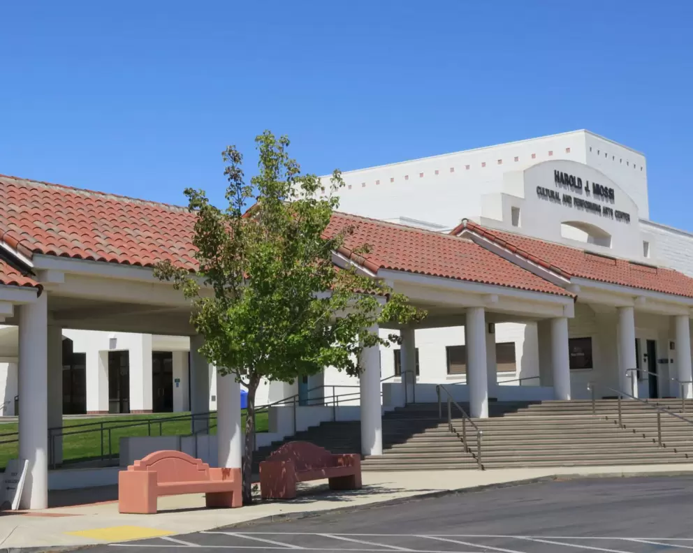 CPAC concert hall, and the stairs leading up to it. 