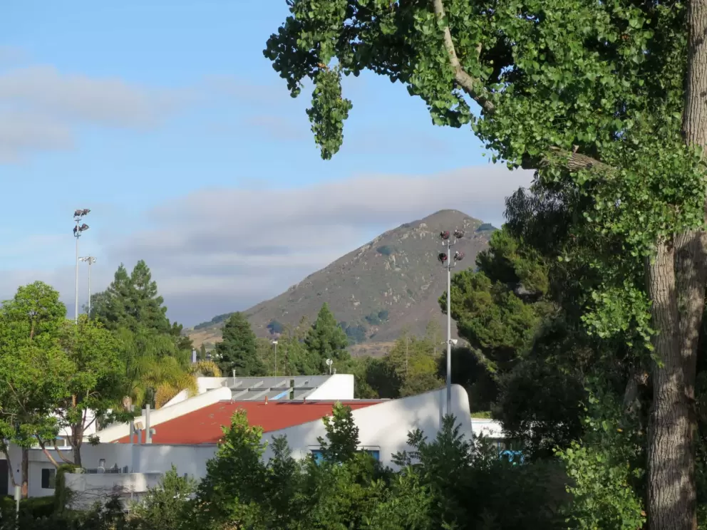 The cute mountain! It's called Cerro San Luis. 