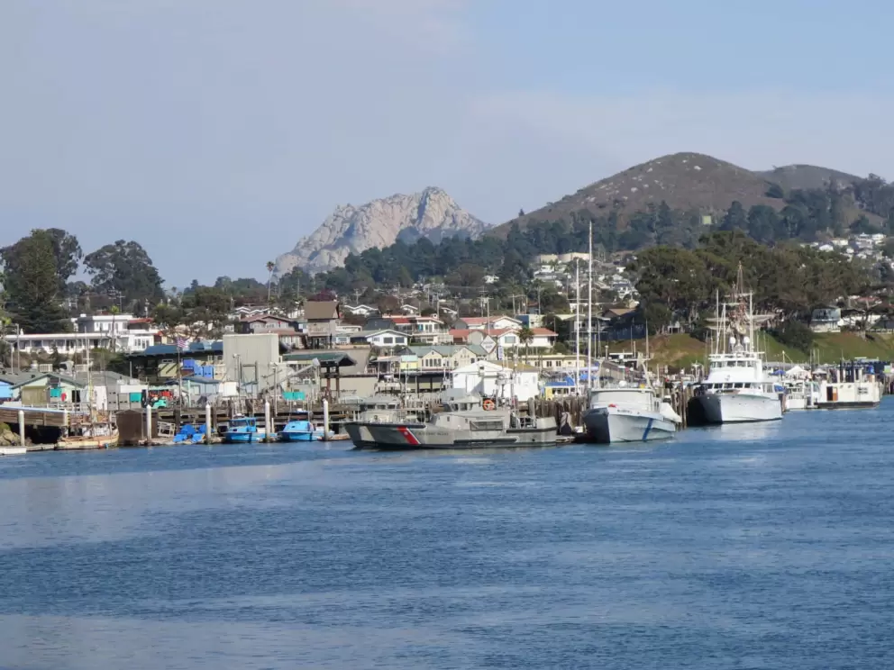 Views across to the mountains.