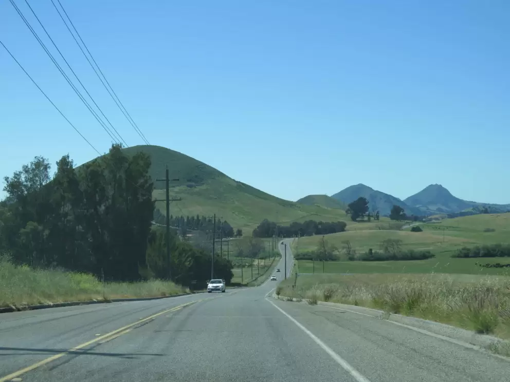 The four morros you see as you continue to drive along Orcutt Road. 