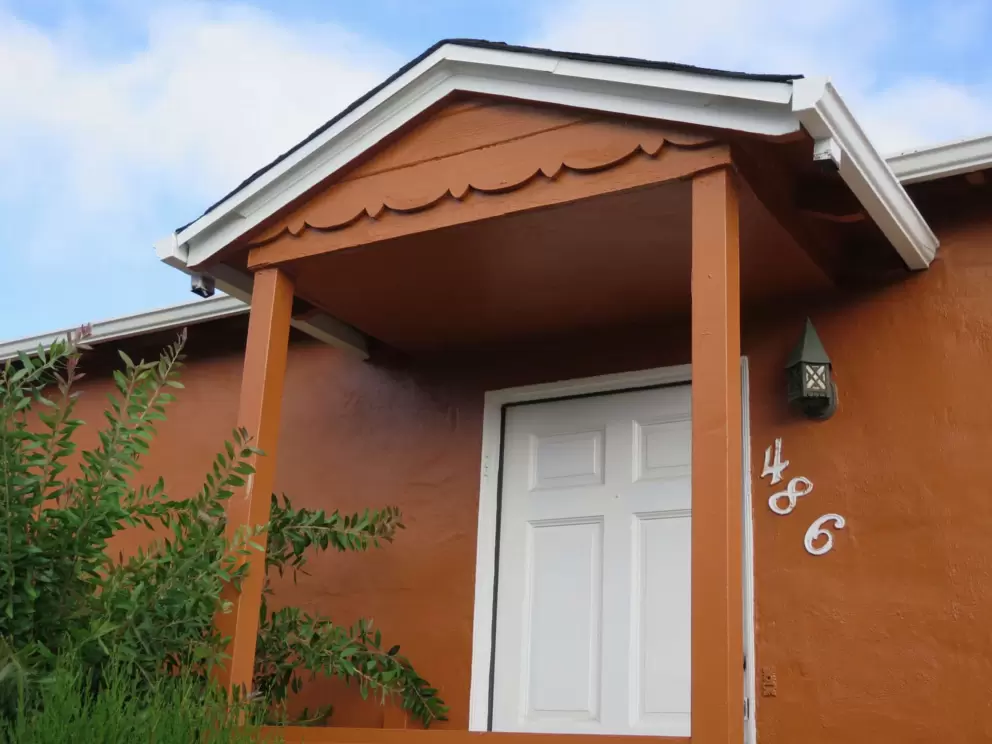 Cute gable and lantern. 