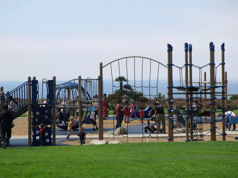 Rope climbies galore at the playground!