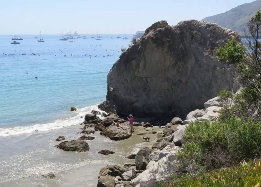 A cute rock between Olde Port Dog Beach and Fisherman's Beach. 