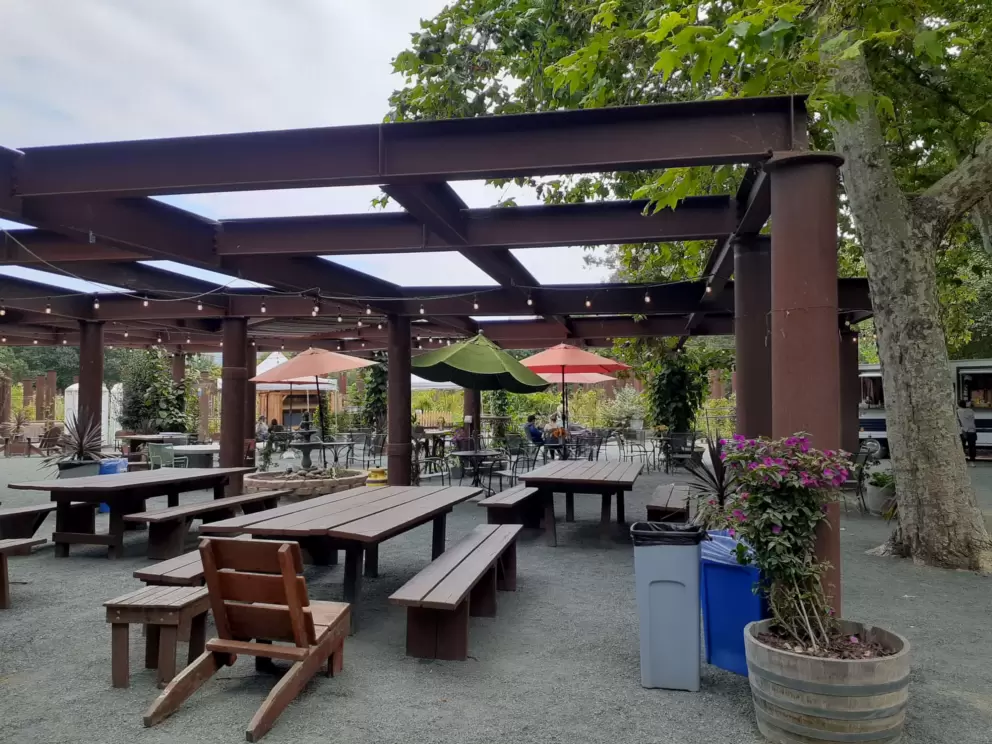 The Secret Garden at the Sycamore Mineral Springs Resort. 