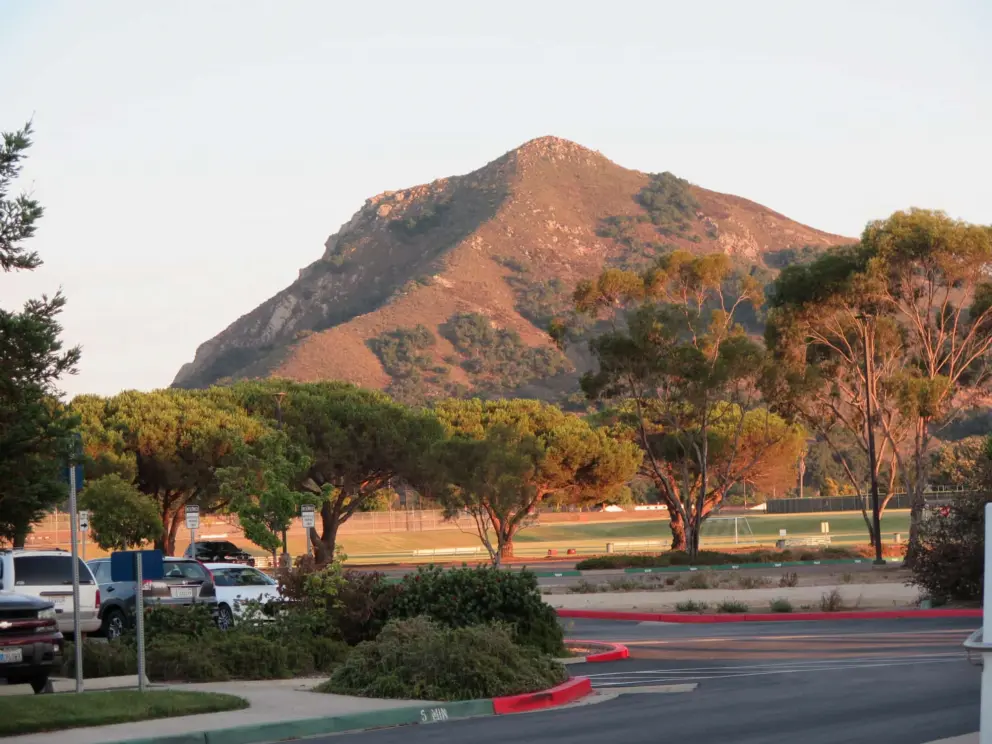 Mountain views at sunset. 