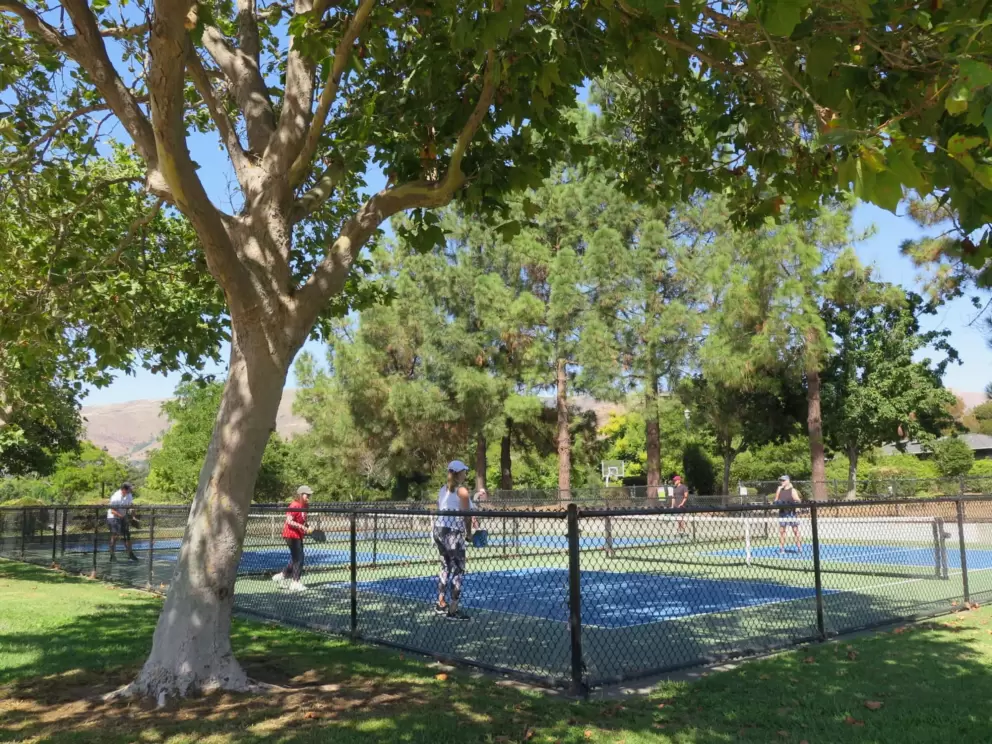Pickleball courts. 