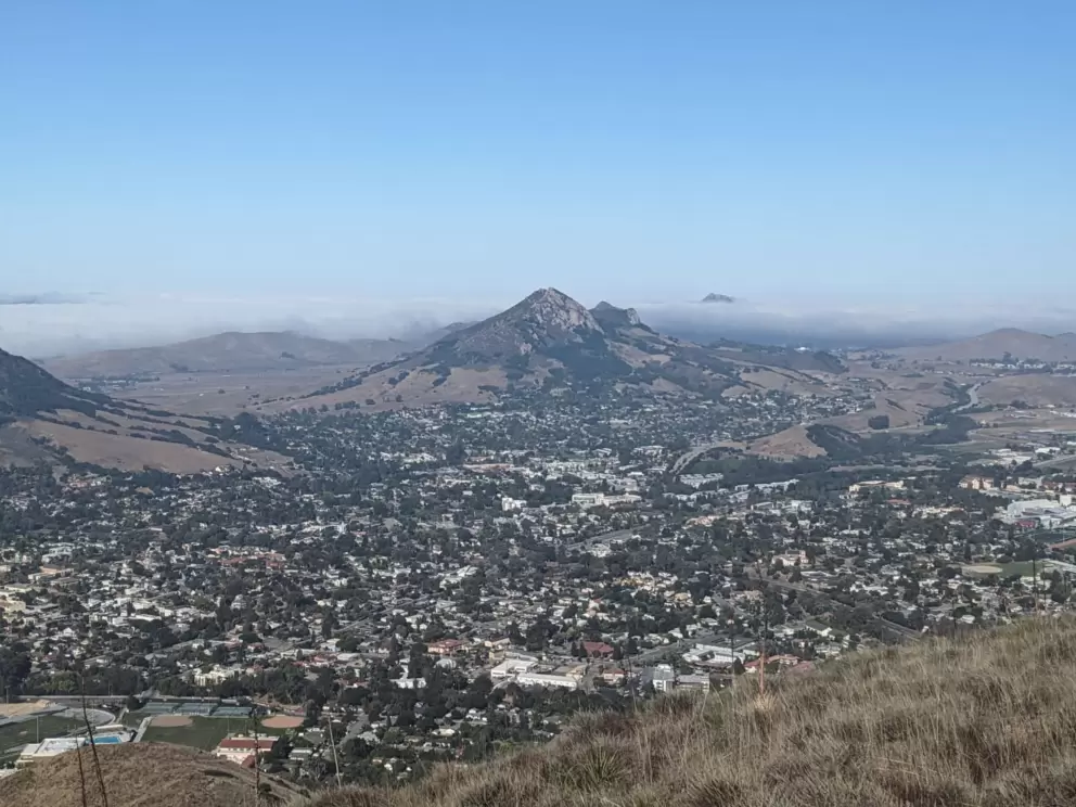 Bishop Peak and downtown. 