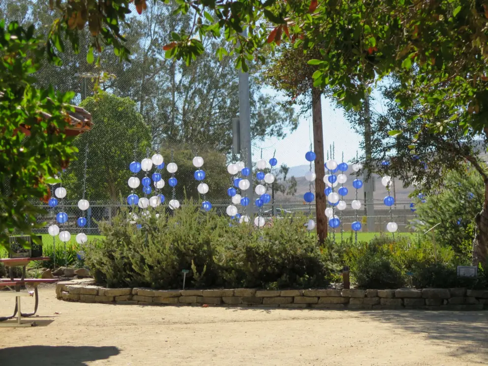 Lanterns for the Christmas lights event. 