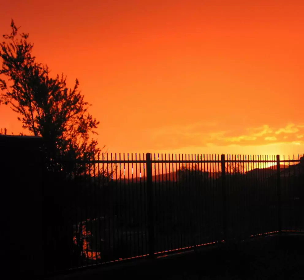 Winter sunsets are out of this world in Arizona- like a fire in the sky!