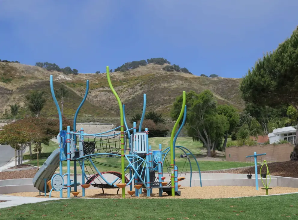 The playground is so fun!