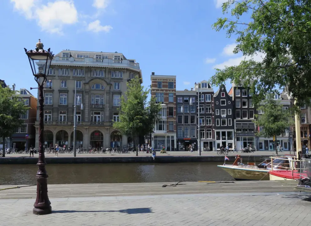 Wide open, sunny spot on the canal. 