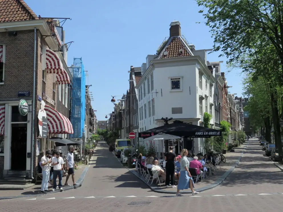Cute street corner. 