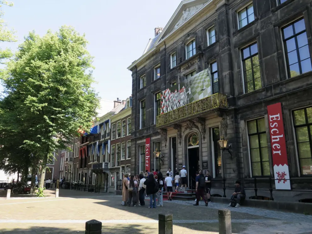Escher in the Palace Museum, in Lange Voorhout. 