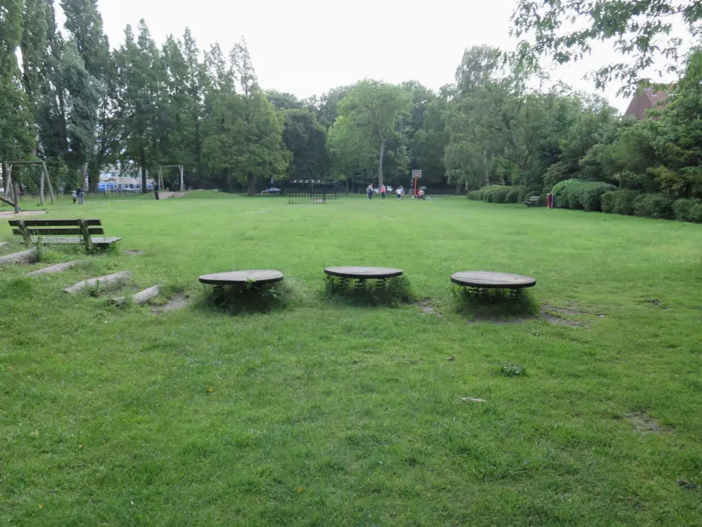Things to jump on at Opa's Veldje (Grandpa's Park).