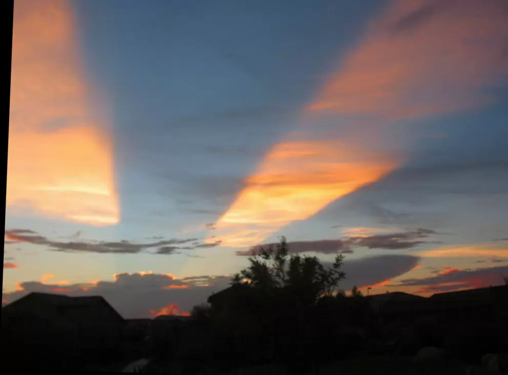 Mid-summer sunset, on an 113 degree evening.