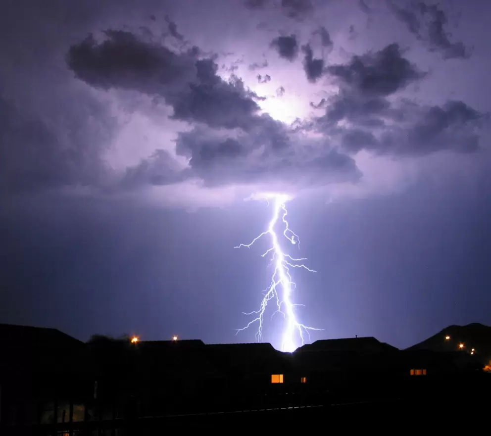 July lightning storm- see the power!