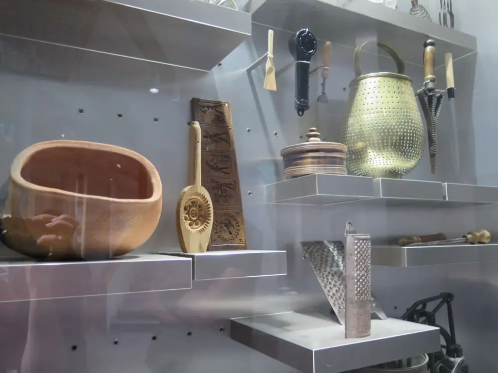 Moulds, mixers, graters, from around the world. 