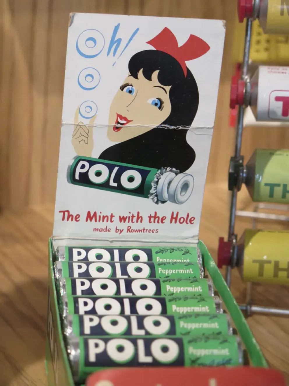 Polo. The mint with a hole. Historic packaging. 