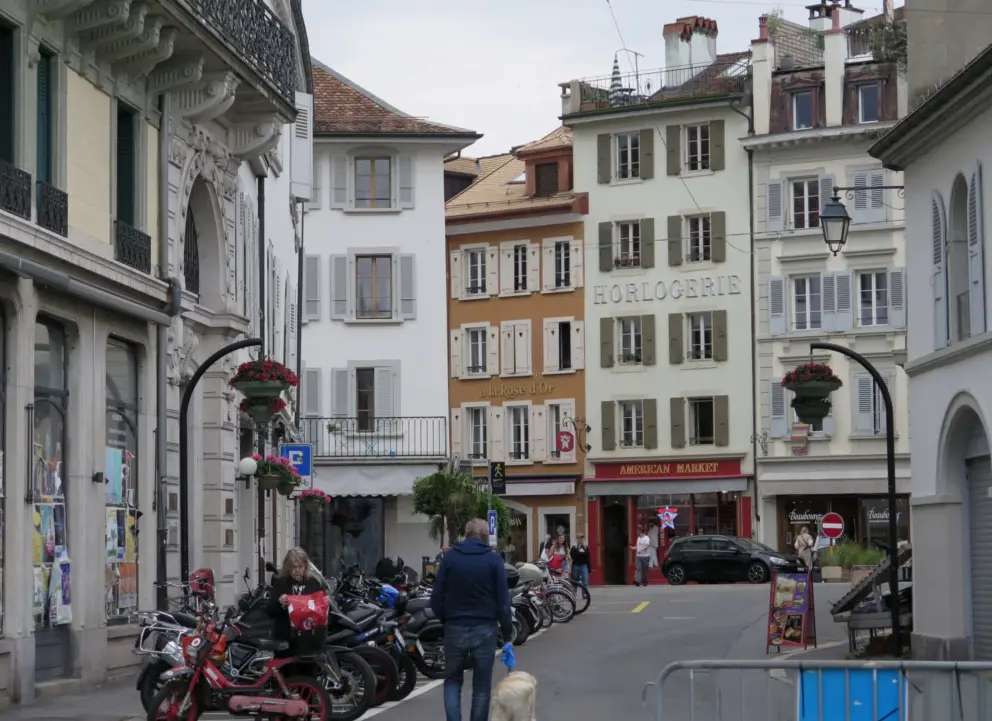 Horlogerie building in Vevey. 