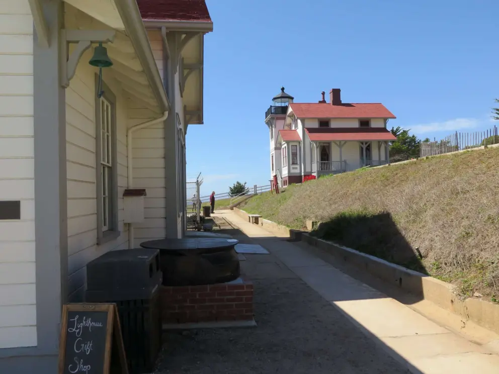 Walking to the lighthouse.