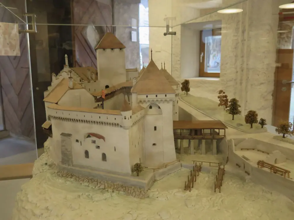 A model of the castle. 