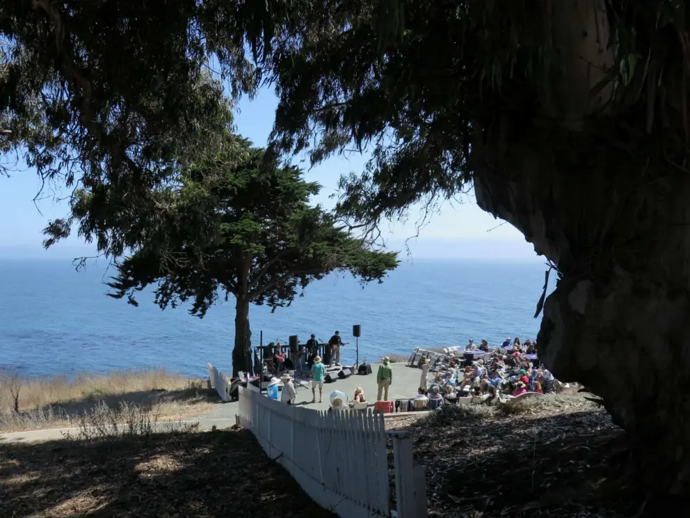 A peaceful spot to enjoy the concert music. 