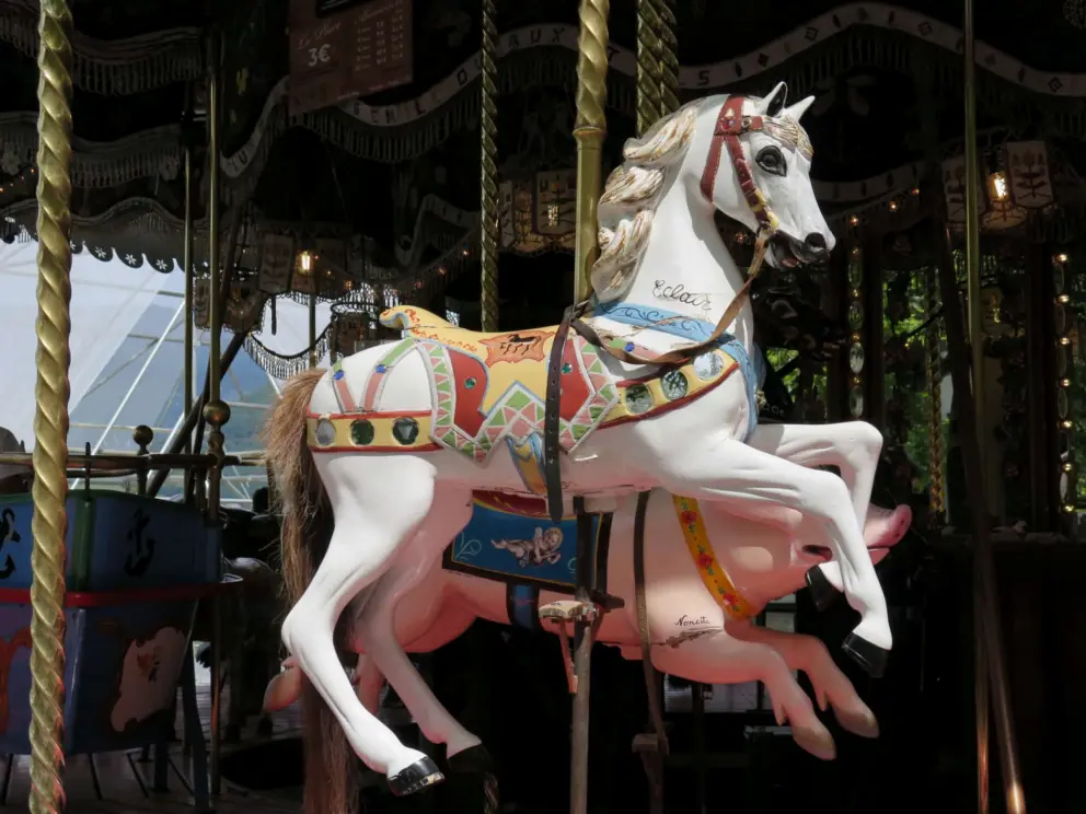 Carousel horse. 