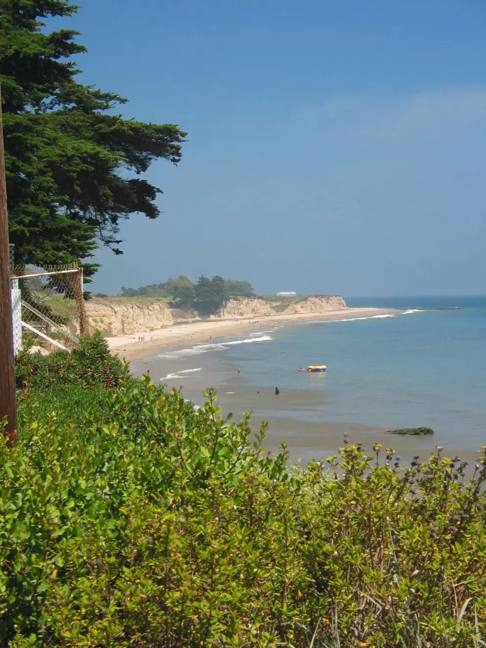 Idyllic view to the east of the Camino Pescadero beachstairs.