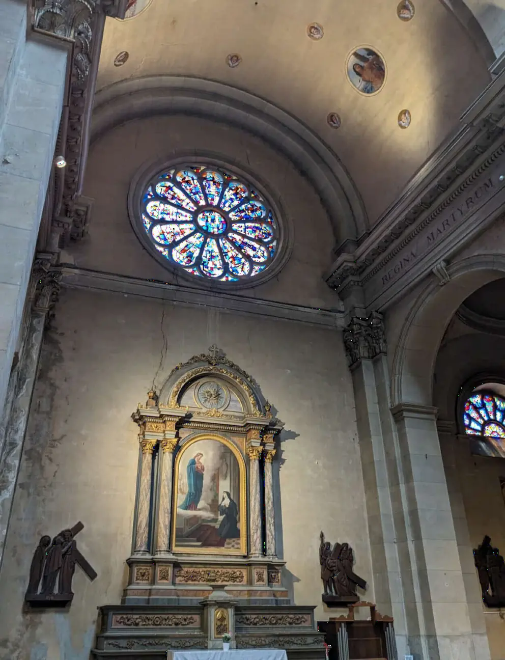 Alcove in Eglise Notre Dame de Liesse. 