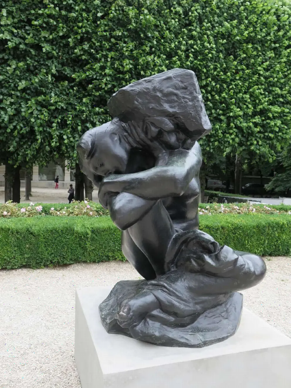 Sculpture in the garden.