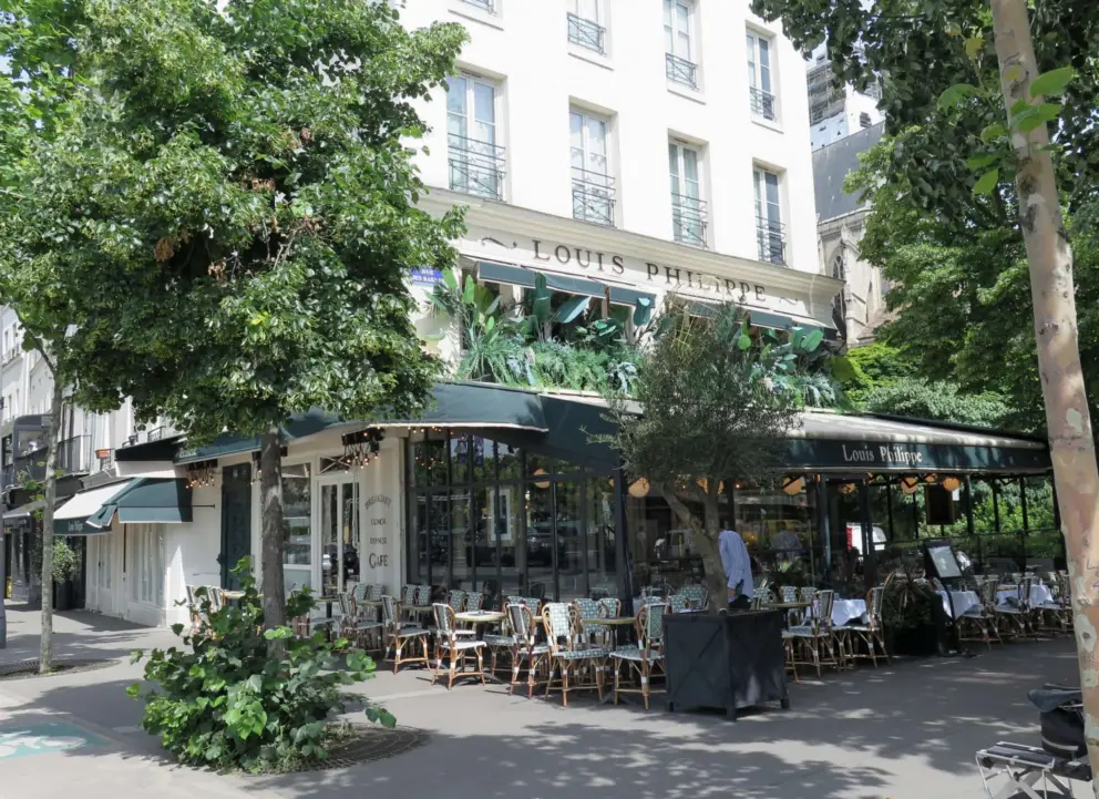 Le Louis Philippe Bistro, near Pont Louis-Philippe. 