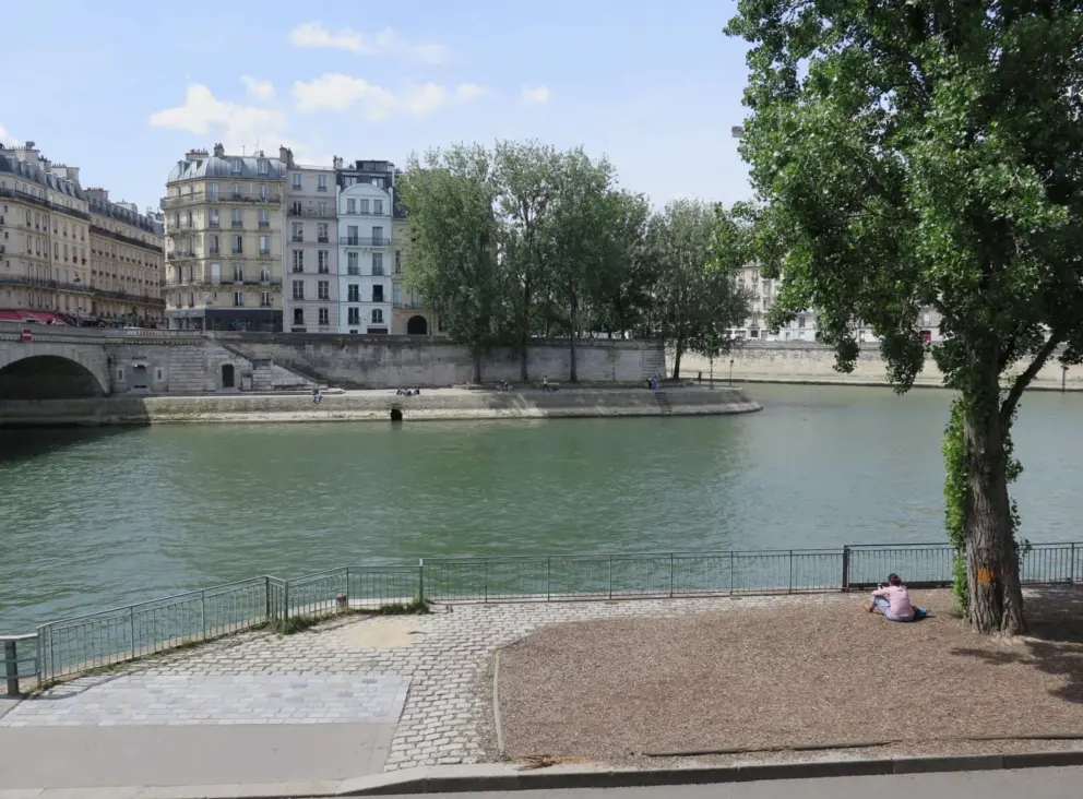 A wonderful spot to sit by the river. 