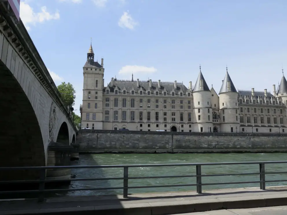 The Conciergerie, a 14th century fortress, palace, and French Revolution prison, featured in the 2024 Olympics opening ceremony. 