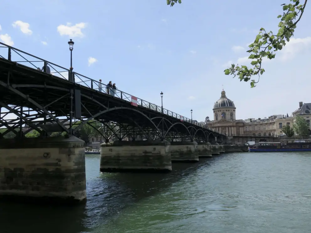 The Pont des Arts is a romantic bridge. 