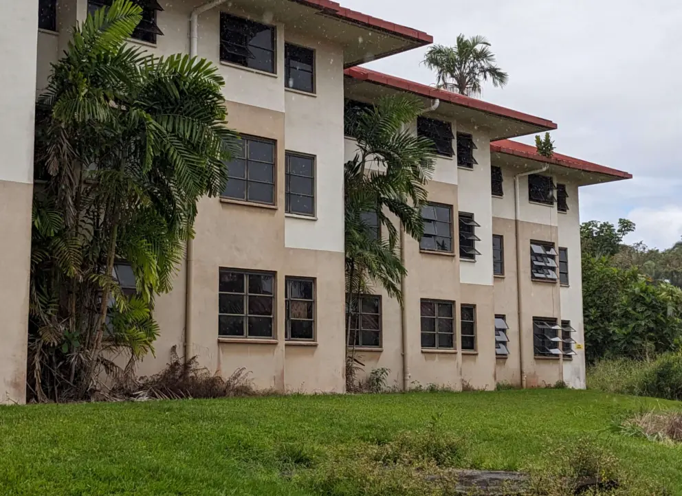 Newer buildings on campus. 