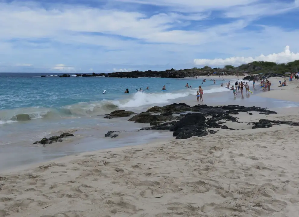 Kua Bay is a pretty beach.