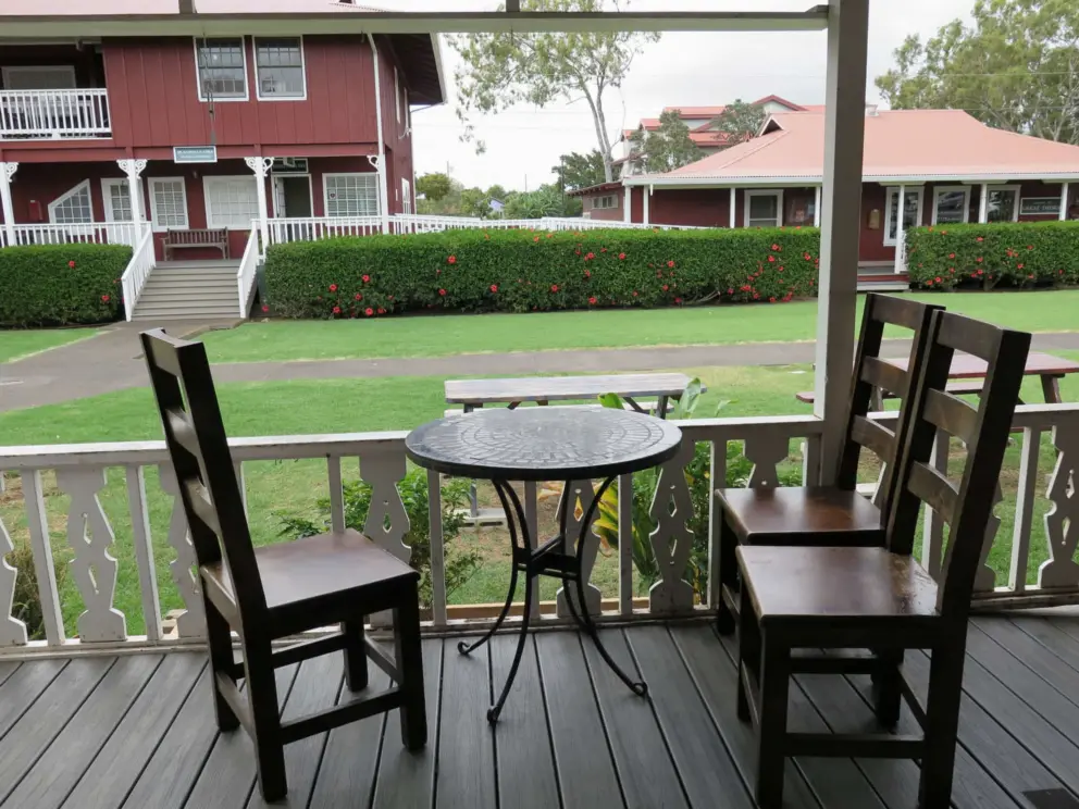 Nice place to sit outside Waimea Coffee Company.